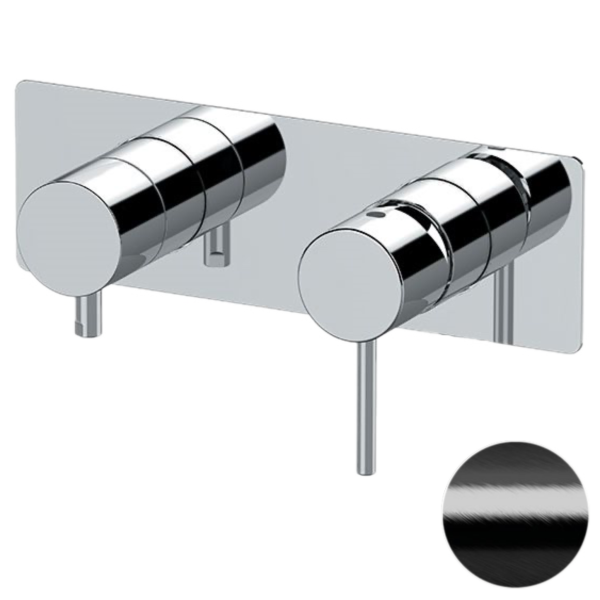 Смеситель для душа Remer X Style X93ZWBCFP, черный брашированный хром