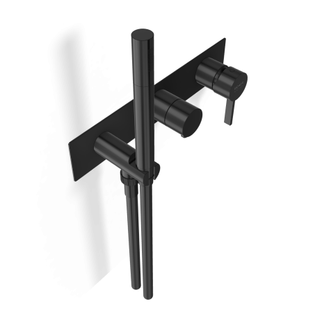 Смеситель для душа Remer Metrica MC97D2WBCFP, черный брашированный хром