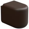 Чаша приставного унитаза Eco Clean (торнадо) GSG Ceramic Design Petra PEWC01EC035P, Cacao Matt