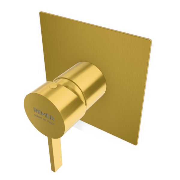 Смеситель для душа Remer Metrica MC30QBG, золото брашированное