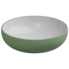 Раковина накладная биколор 45 см GSG Ceramic Design Easy EALAVRO45BI000/031, White/Salvia Matt