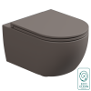 Чаша подвесного унитаза со смывом Eco Clean (торнадо) GSG Ceramic Design Like LKWCSOEC029, Tortora Matt