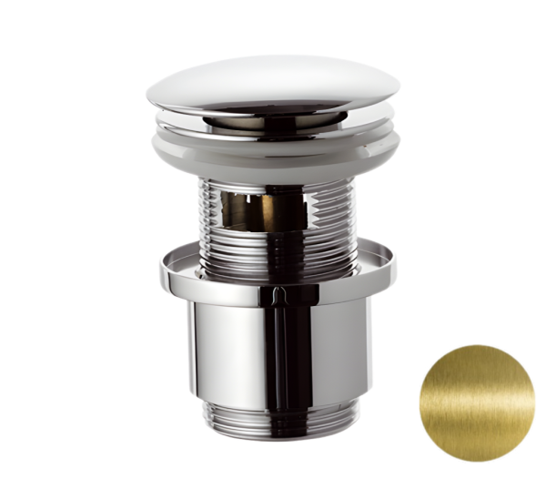 Донный клапан с переливом 1”1/4 Remer 905CC2114VO, латунь состаренная