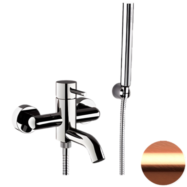 Смеситель для ванны Remer X Style X02RP, медь брашированная