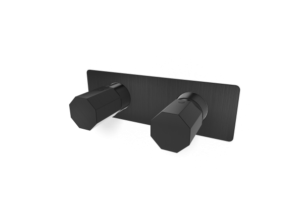 Смеситель для душа Remer Ottagono ON93ZWBGM, оружейная сталь PVD