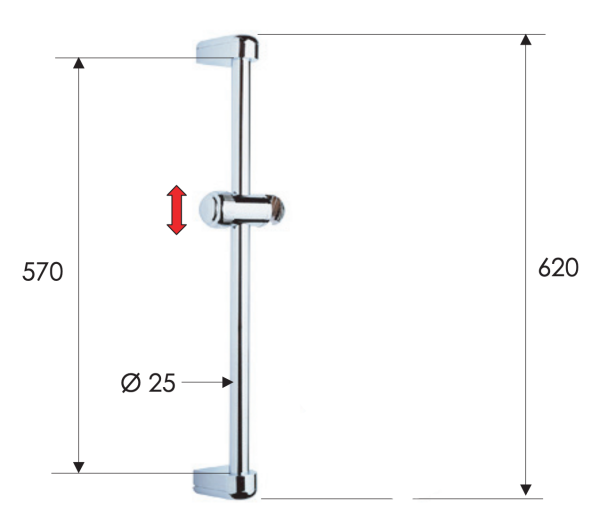 Душевая стойка 62 см Remer 311