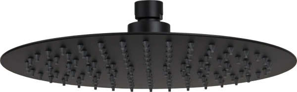 Верхний душ с шарнирным соединением 25 см Remer 357UFM25NOX, черный матовый