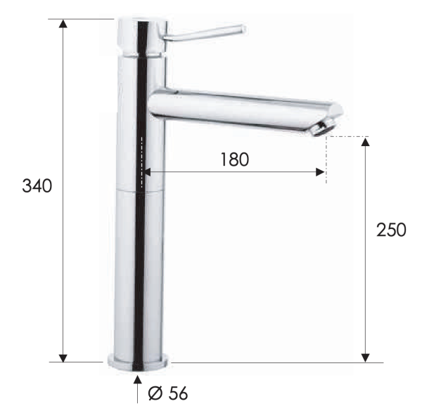 Смеситель для раковины Remer Minimal N11LXL