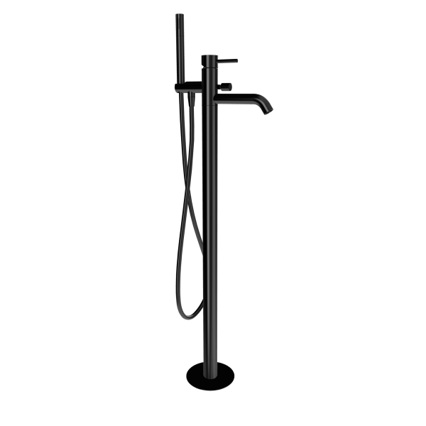 Смеситель для ванны Remer X Style X08CFP, чёрный брашированный хром