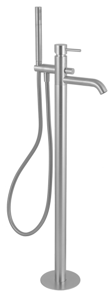 Смеситель для ванны Remer X Style X08NPO, никель матовый брашированный