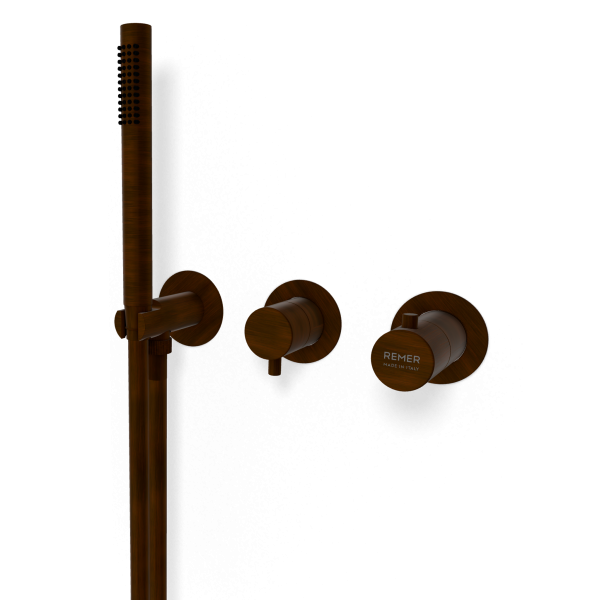 Смеситель для душа Remer X Style XT97D2PWBBR, бронза масляная