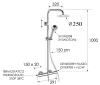 Душевая система термостатическая Remer Elegance EQ32XUFM25