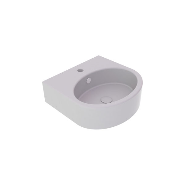 Раковина подвесная 45х44 см GSG Ceramic Design Like LKLAVBW45019, дымчатый