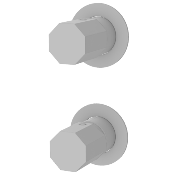 Смеситель для душа Remer Ottagono ON93PWBBO, белый матовый