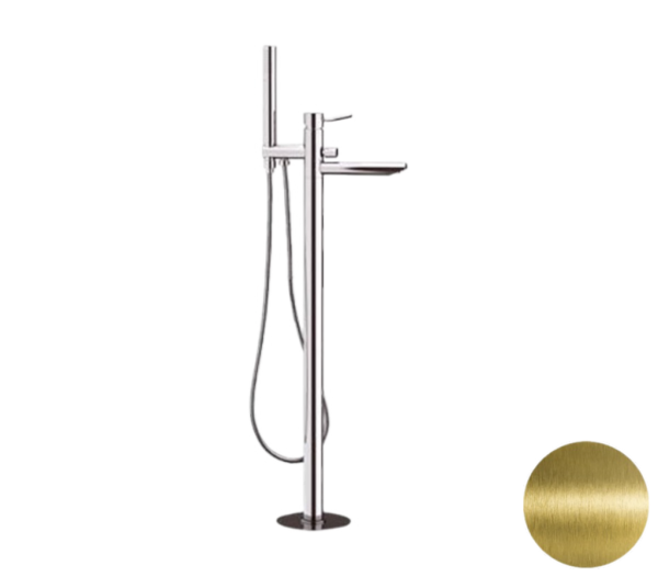 Смеситель для ванны Remer Minimal N08VO, состаренная латунь