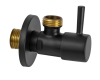 Запорный вентиль 1/2*1/2 Remer 128L1212NO, черный матовый