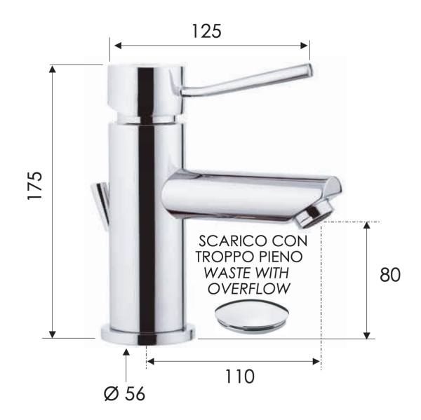 Смеситель для раковины Remer Minimal N10