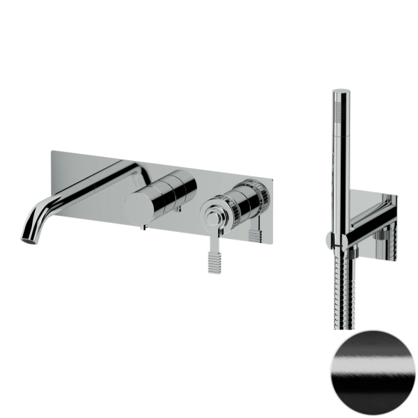 Смеситель для ванны Remer Atelier AL53D2WBCFP, черный брашированный хром