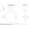 Комплект для душа Mariani B37240UM, белый матовый