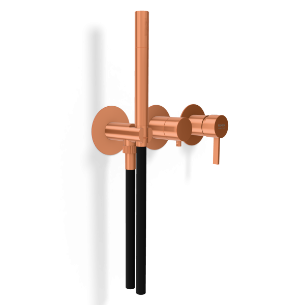 Смеситель для душа Remer Metrica MC97D2PRP, медь брашированная