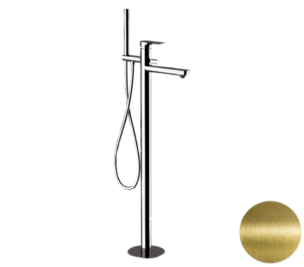 Смеситель для ванны Remer Infinity I08VO, состаренная латунь