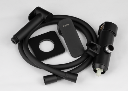 Гигиенический душ со смесителем Daniel Tiara TA645BP4DC15, чёрный матовый