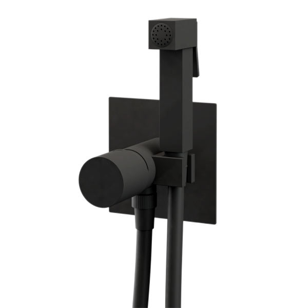 Гигиенический душ со смесителем Remer Edge EG565NO, черный матовый
