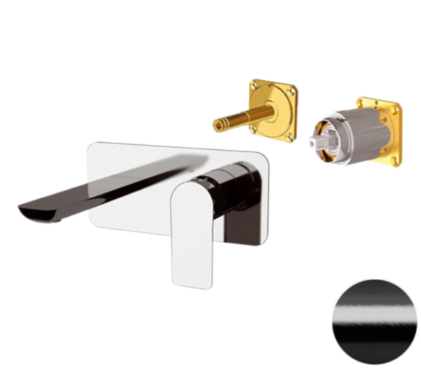 Смеситель для раковины Remer Infinity I15LKBCFP, черный брашированный хром