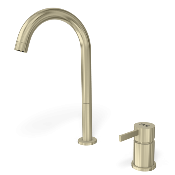 Смеситель для раковины Remer Metrica MC57LNZ, никель брашированный PVD