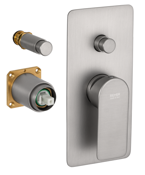 Смеситель для душа Remer Infinity I09KBNPO, никель матовый брашированный