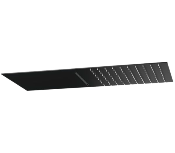 Верхний душ настенный 50x25 см Remer 350UFCANOX, черный матовый