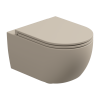 Чаша подвесного унитаза биколор со смывом Eco Clean (торнадо) и креплением GSG Ceramic Design Like RULKWCSOECBI000/034FI, White/Sabbia Matt
