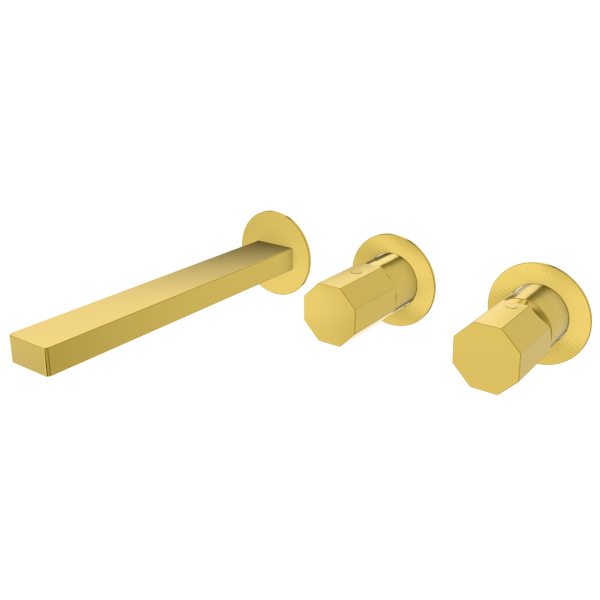 Смеситель для ванны Remer Ottagono ON54D3PWBDO, золото глянцевое