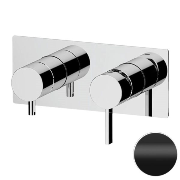 Смеситель для душа Remer Metrica MC93ZNO, черный матовый