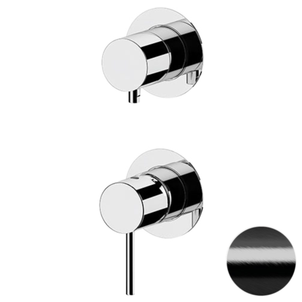 Смеситель для душа Remer X Style X93PWBCFP, черный брашированный хром