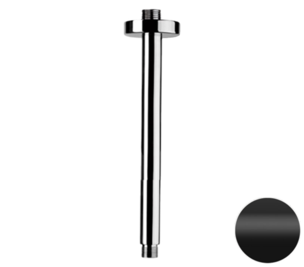 Кронштейн потолочный для верхнего душа 10 см Remer 347N10NO, черный матовый