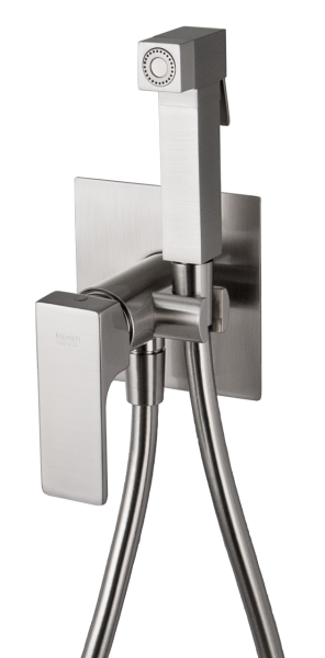 Гигиенический душ со смесителем Remer Absolute AU65NP, никель брашированный