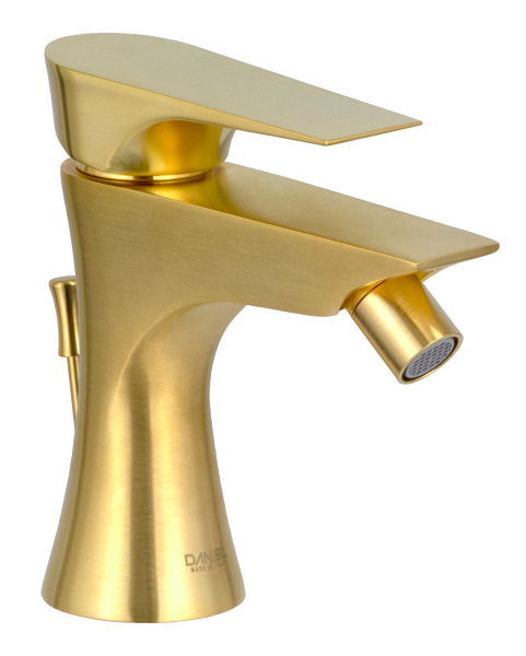 Смеситель для биде Daniel Diva DV604DP, золото брашированное