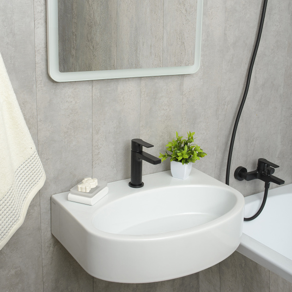 Смеситель для раковины Mariani Kali A14380KL12, черный матовый