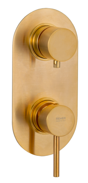 Смеситель для душа Remer X Style X93KBBG, золото брашированное