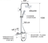 Душевая система термостатическая Remer EQ32X8CPUFD20