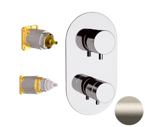 Смеситель термостатический для душа Remer Elegance NT93KBXV, сталь