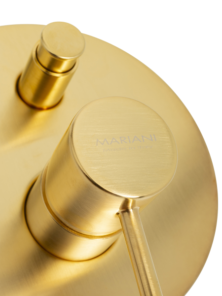 Смеситель для душа Mariani Next B22173NS, золото брашированное