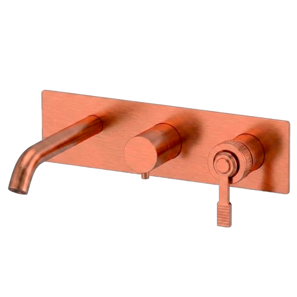 Смеситель для ванны Remer Atelier AL54D3WBRP, медь брашированная