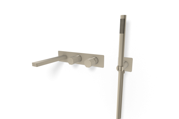 Смеситель для ванны Remer Ottagono ON53D2WBXV, сталь