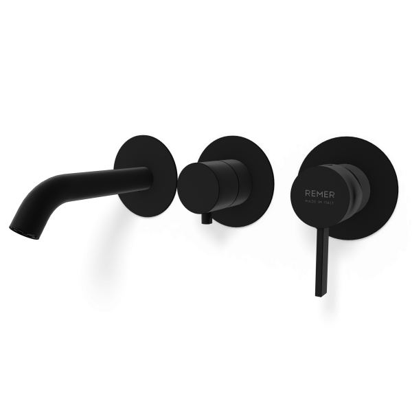 Смеситель для ванны Remer Metrica MC54D3PWBNO, черный матовый