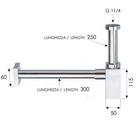 Сифон 1”1/4 Remer 960114