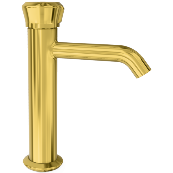 Смеситель для раковины Remer Element ET12ADO, золото глянцевое