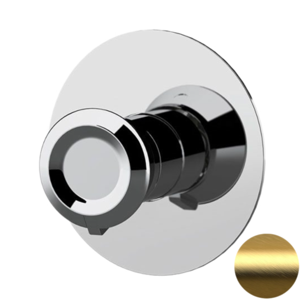 Смеситель для душа Remer Element ET30LBG, золото брашированное