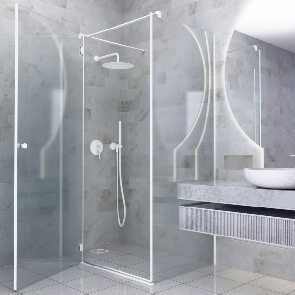 Комплект для душа Mariani B37241UM, белый матовый